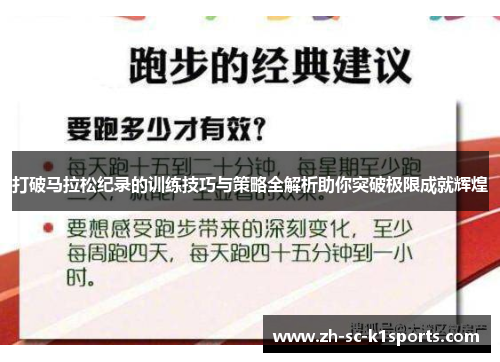 打破马拉松纪录的训练技巧与策略全解析助你突破极限成就辉煌